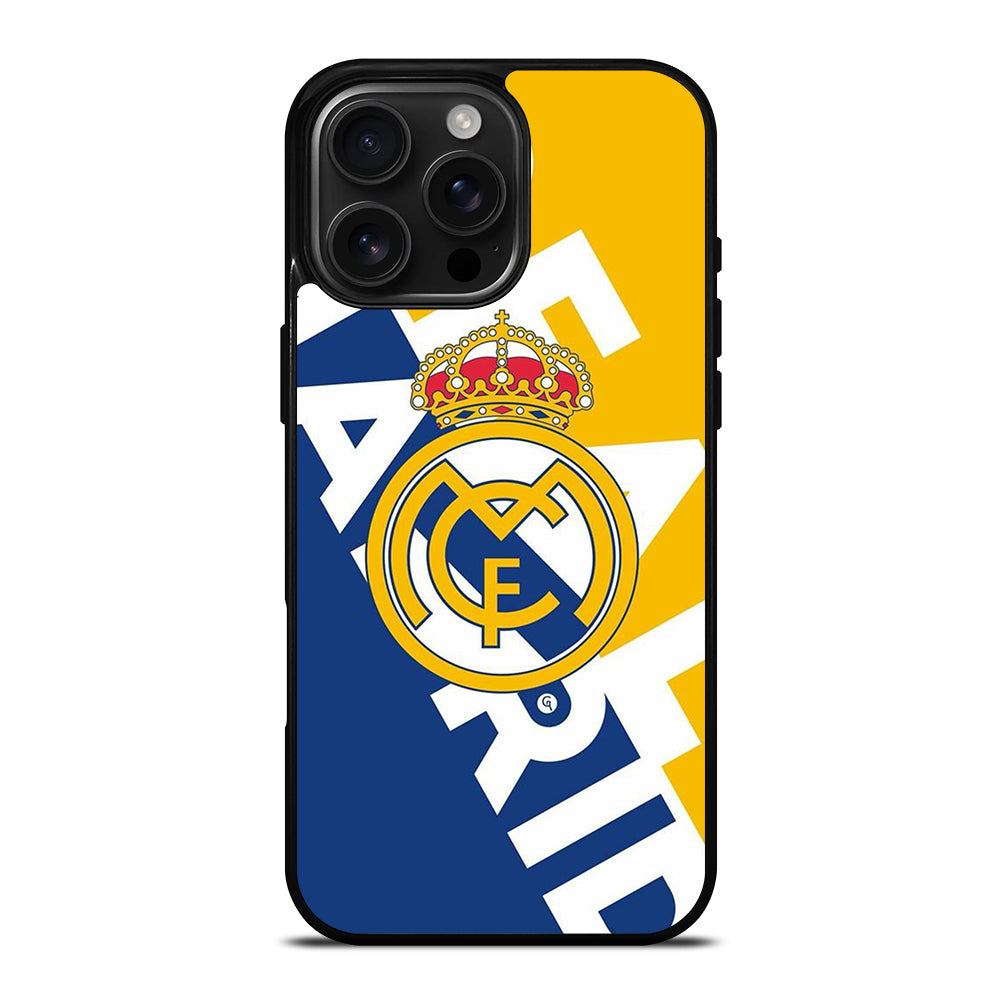REAL MADRID FOOTBALL LOGO iPhone 16 Pro Max Case Cover