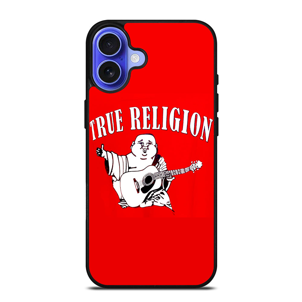 RED BIG BUDDHA TRUE RELIGION LOGO 2 iPhone 16 Case Cover