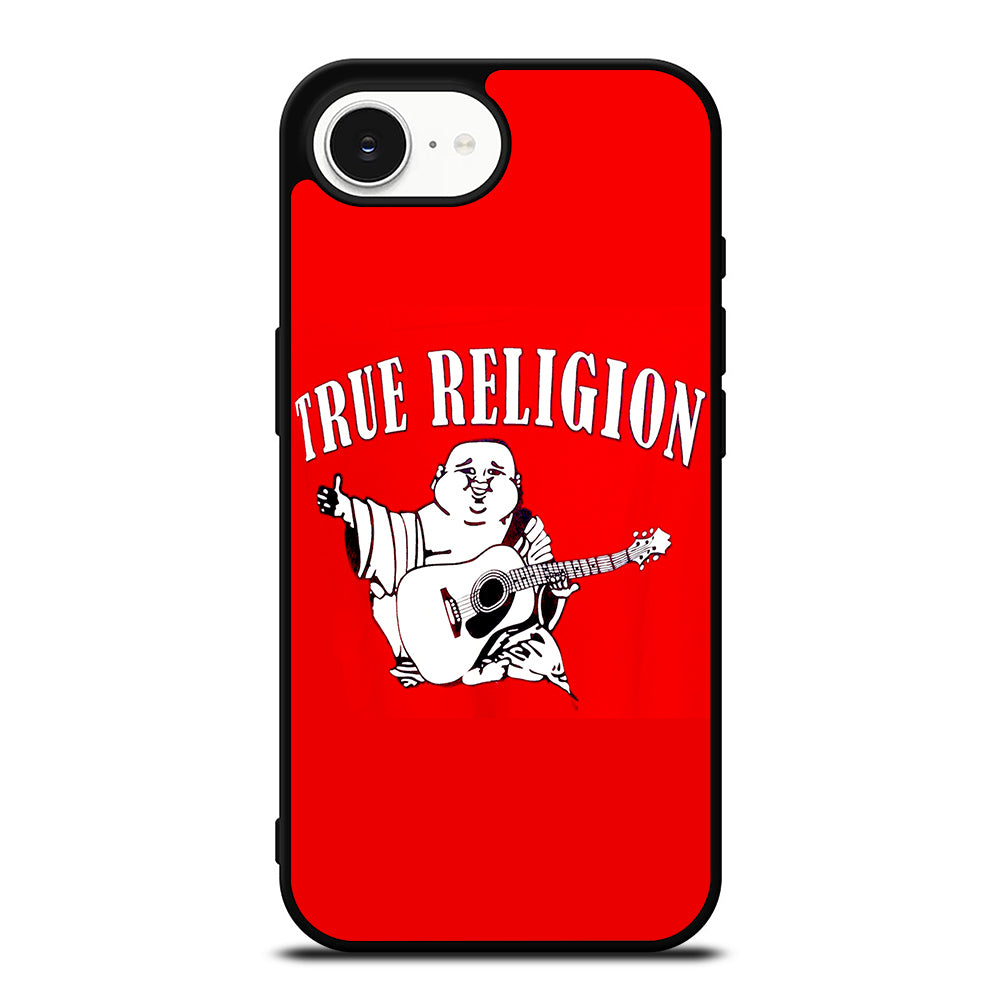 RED BIG BUDDHA TRUE RELIGION LOGO 2 iPhone 16e Case Cover