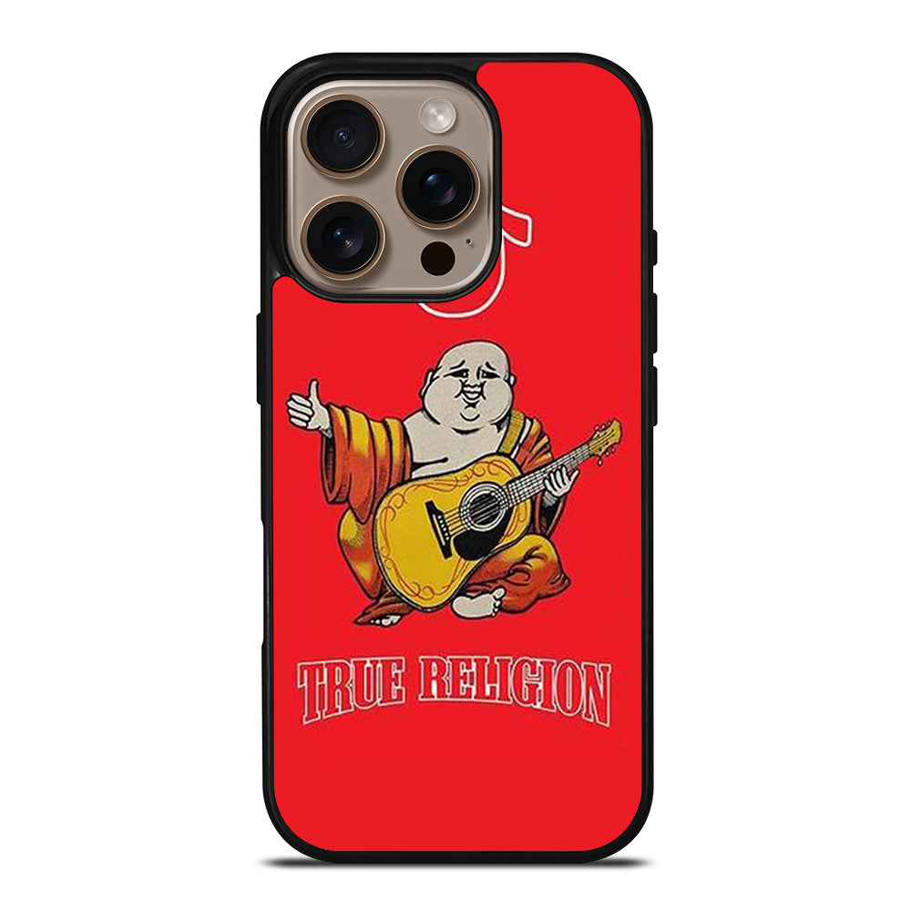 RED BIG BUDDHA TRUE RELIGION LOGO 3 iPhone 16 Pro Case Cover
