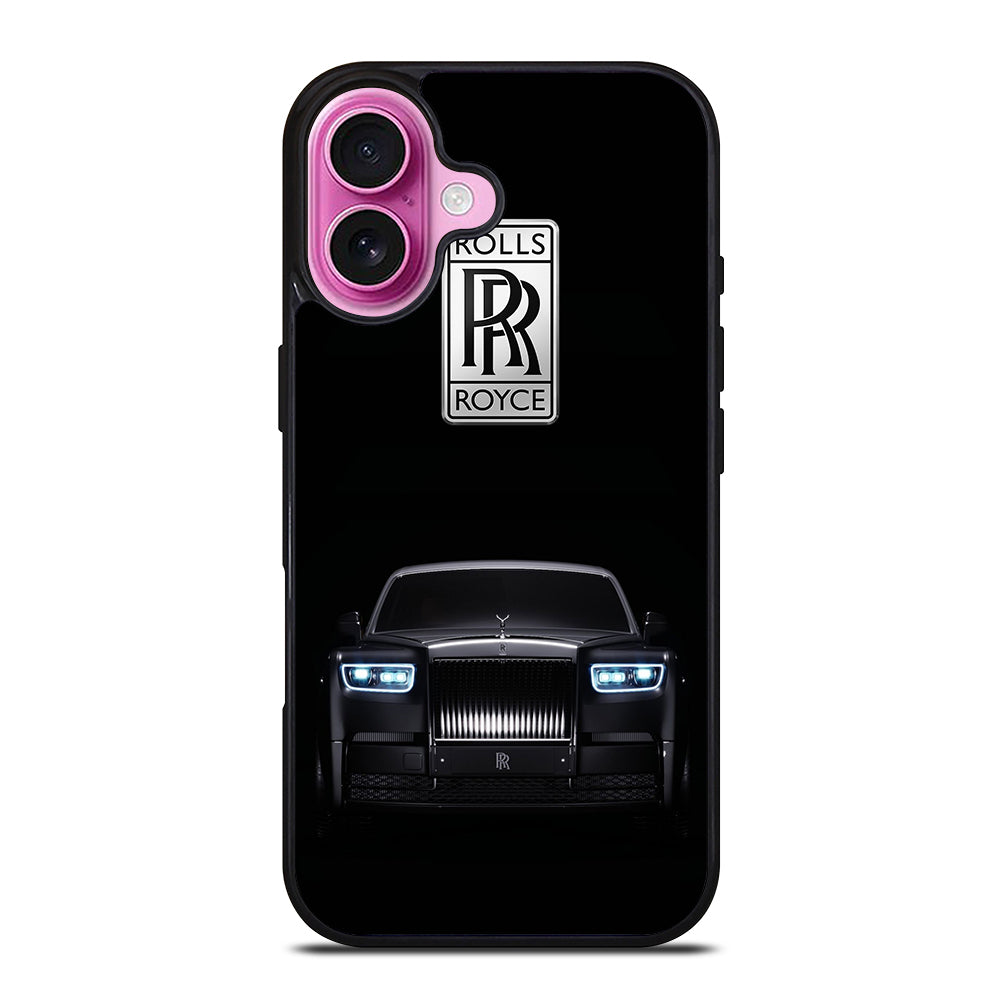 ROLLS ROYCE CAR BLACK LOGO iPhone 16 Plus Case Cover