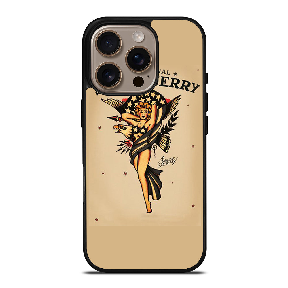 SAILOR JERRY SEXY GIRL ART iPhone 16 Pro Case Cover