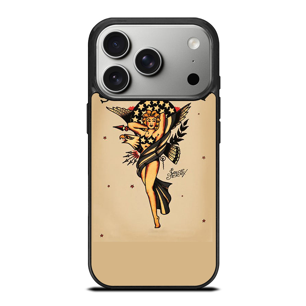 SAILOR JERRY SEXY GIRL ART iPhone 17 Pro Case Cover