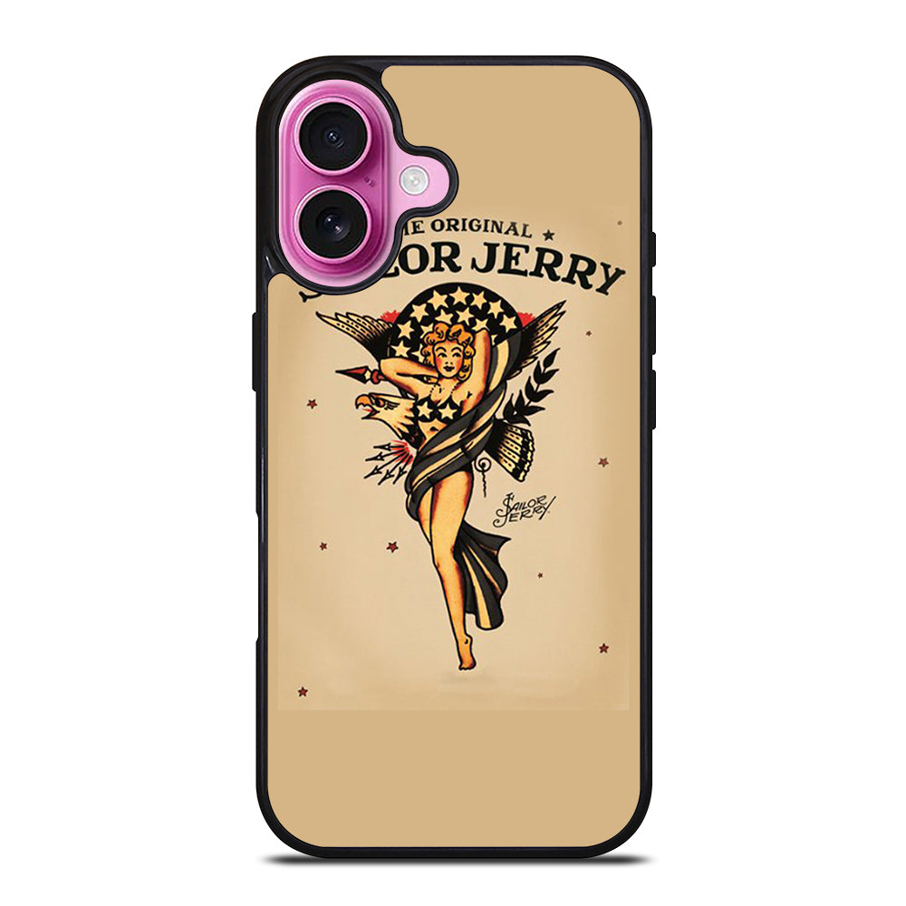 SAILOR JERRY SEXY GIRL ART iPhone 16 Plus Case Cover