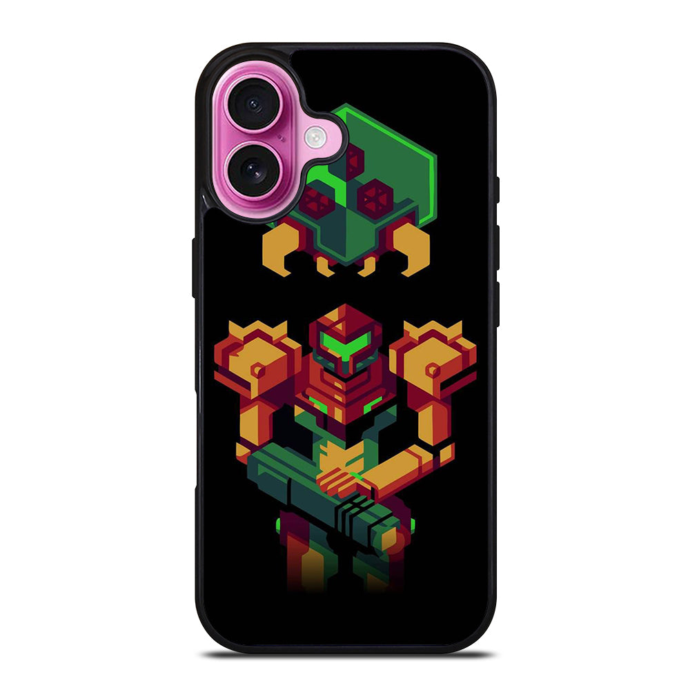 SAMUS ARAN METROID CAETOON 3 iPhone 16 Plus Case Cover