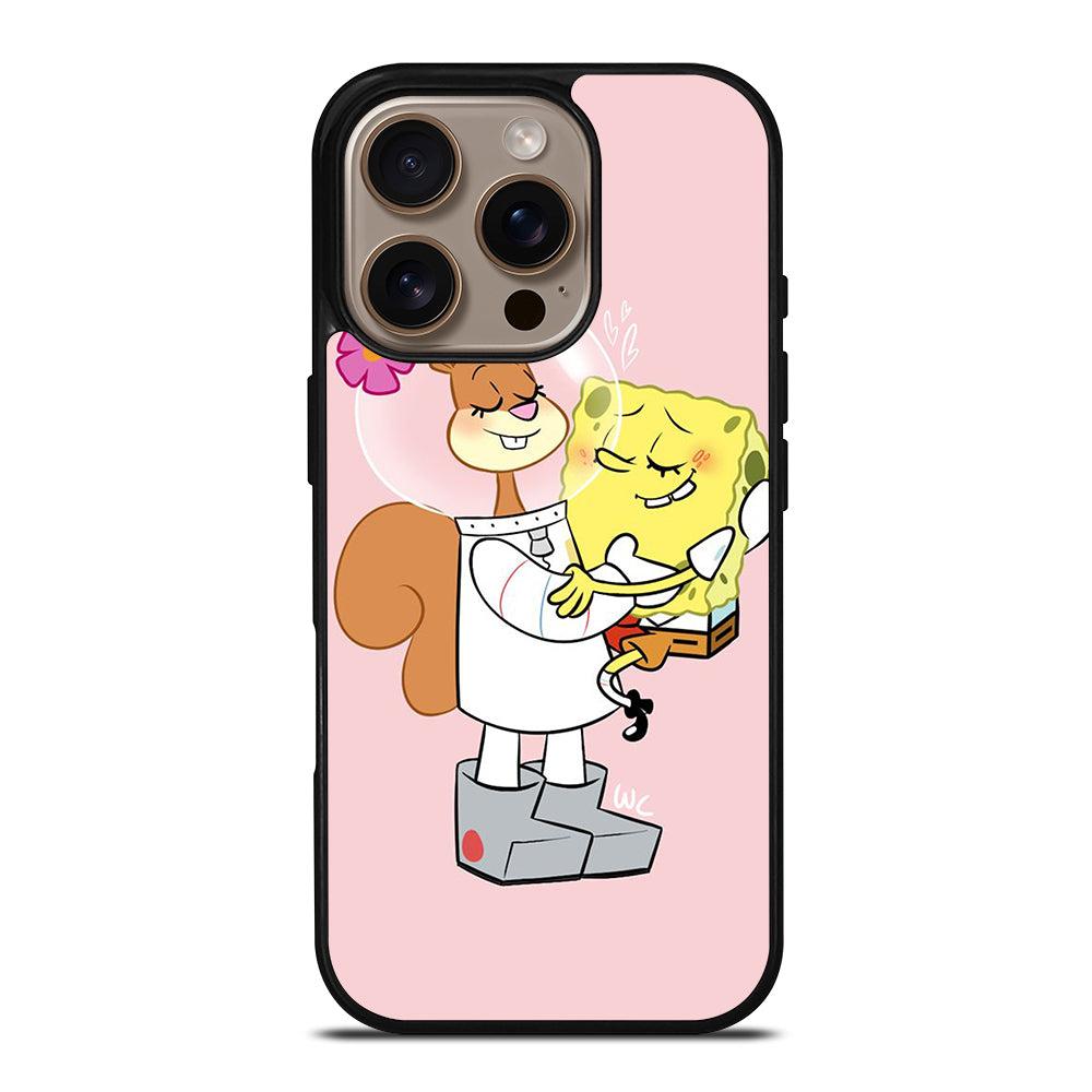 SANDY SQUIRREL AND SPONGEBOB iPhone 16 Pro Case Cover