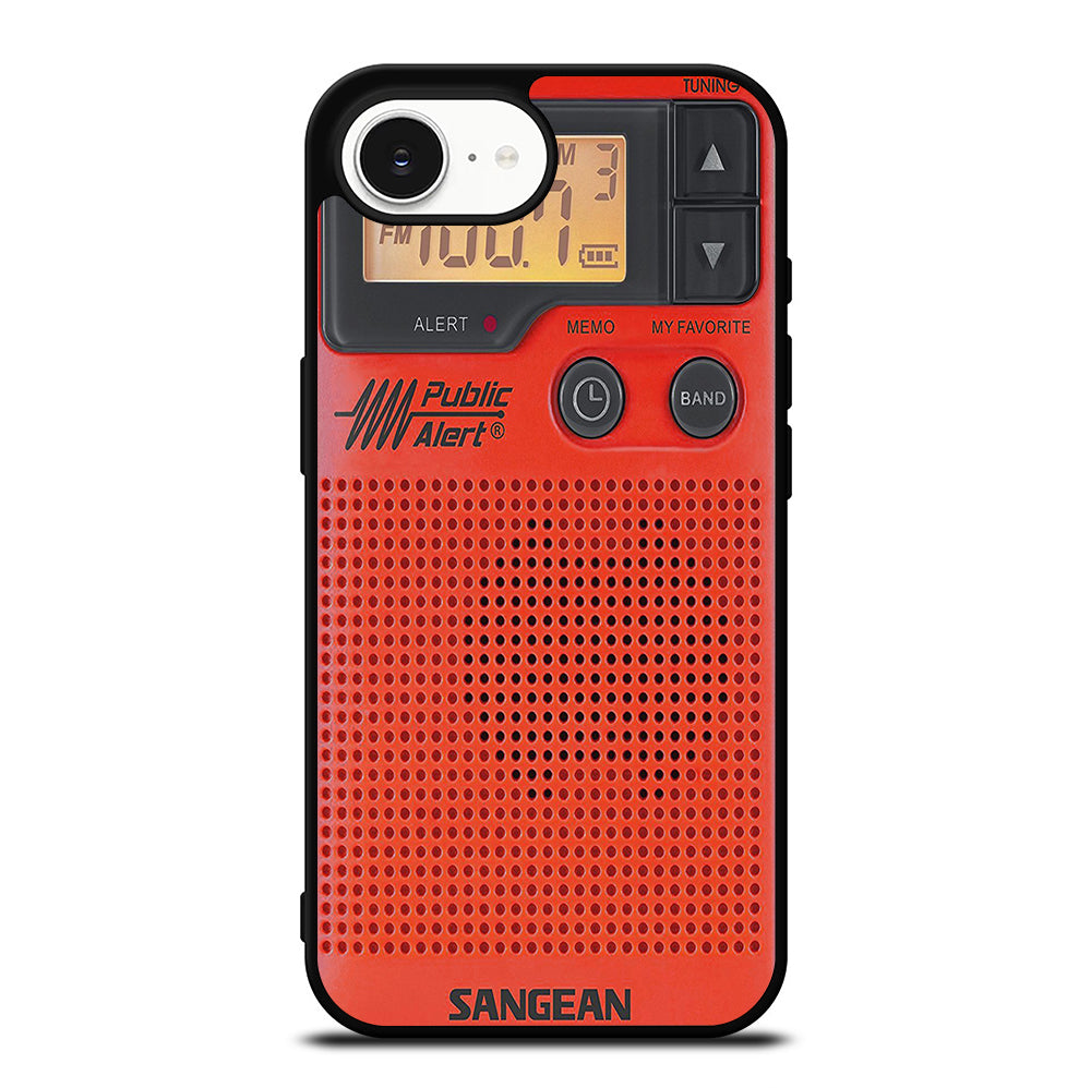 SANGEAN RED RADIO 3 iPhone 16e Case Cover