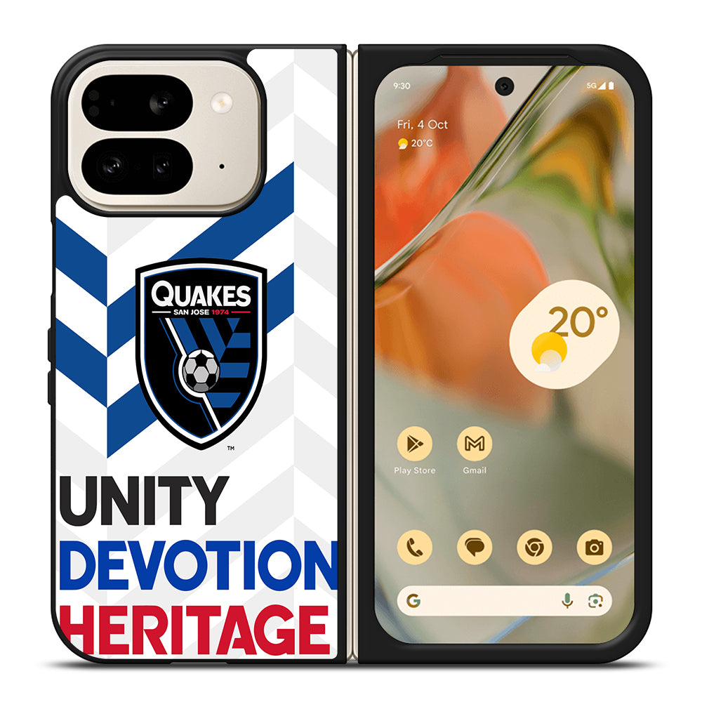 SAN JOSE EARTHQUAKES LOGO Google Pixel 9 Pro Fold Case Cover