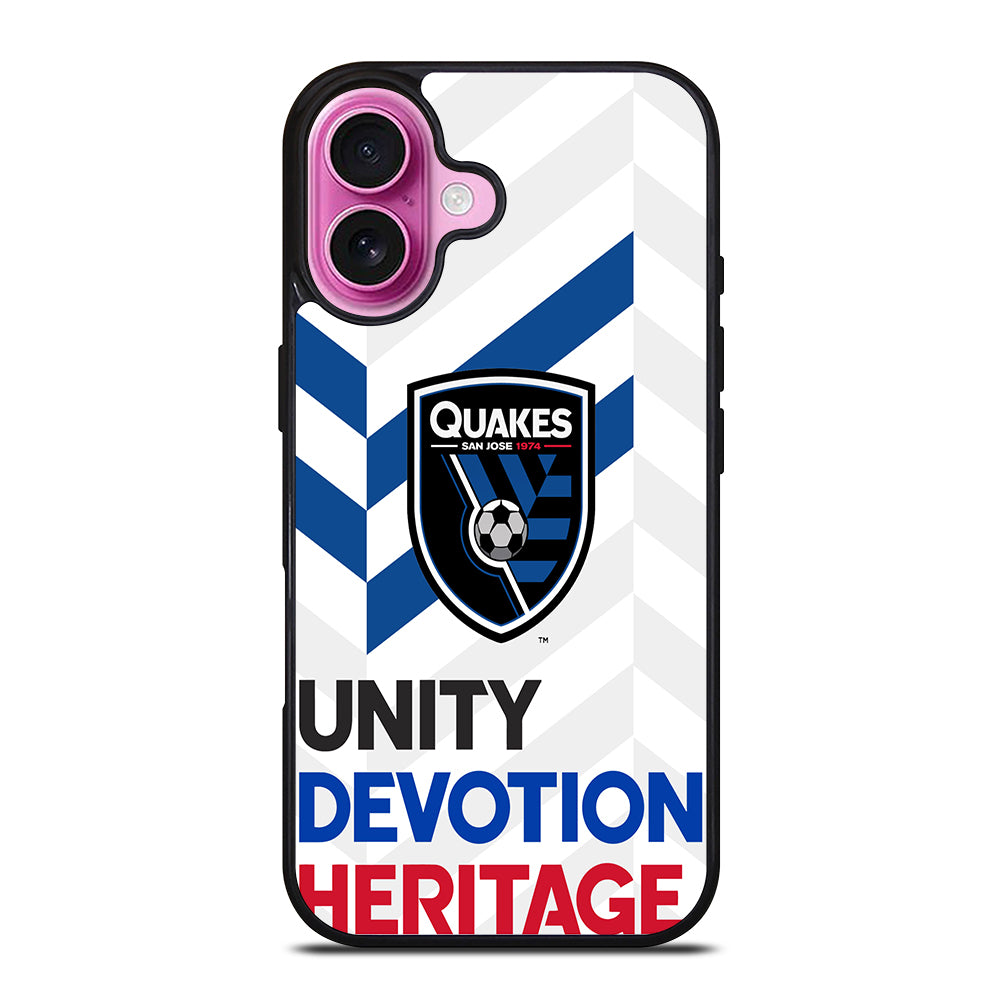 SAN JOSE EARTHQUAKES LOGO iPhone 16 Plus Case Cover
