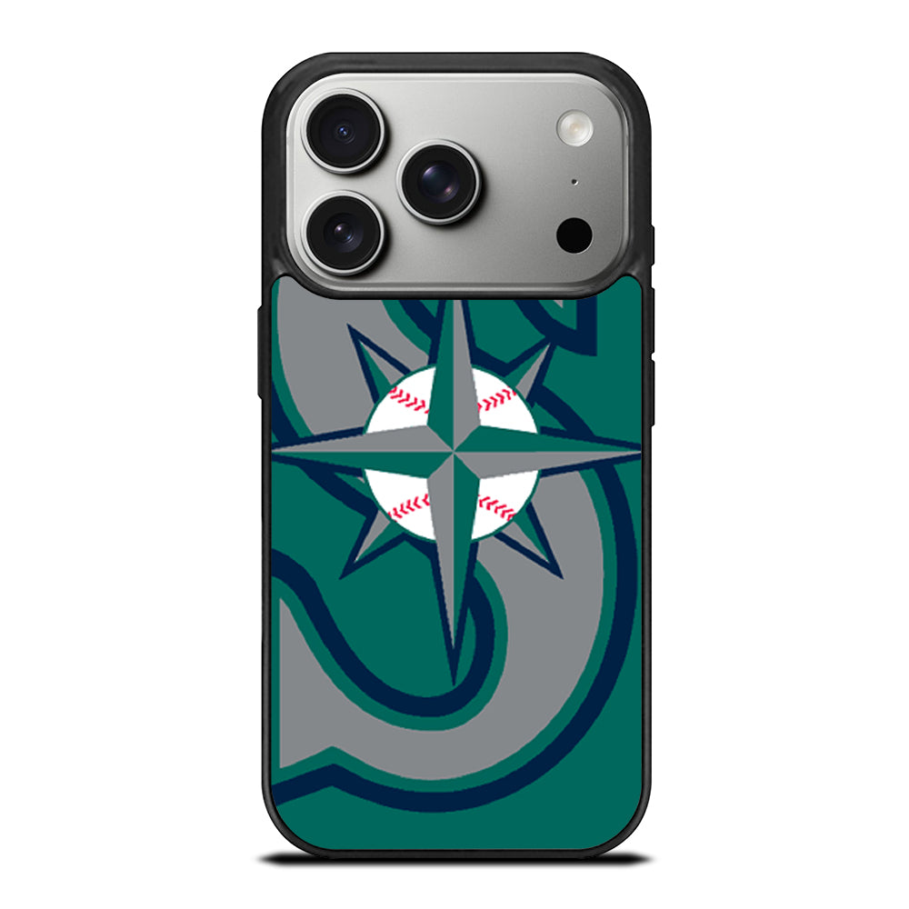SEATTLE MARINERS MLB LOGO 3 iPhone 17 Pro Case Cover