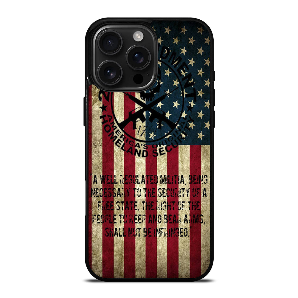 SECOND AMENDMENT AMERICAN GUN 3 iPhone 16 Pro Max Case Cover