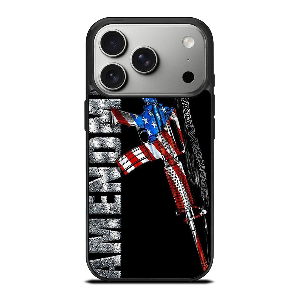 SECOND AMENDMENT AMERICAN GUN LOGO 2 iPhone 17 Pro Case Cover