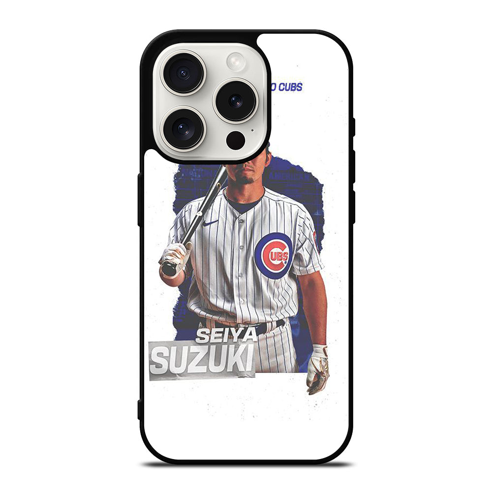 SEIYA SUZUKI CHICAGO CUBS MLB iPhone 15 Pro Case Cover