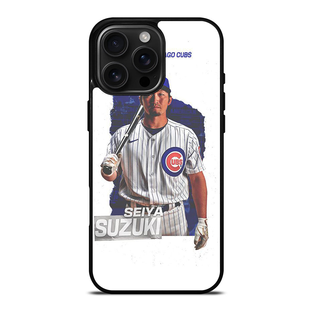 SEIYA SUZUKI CHICAGO CUBS MLB iPhone 16 Pro Max Case Cover