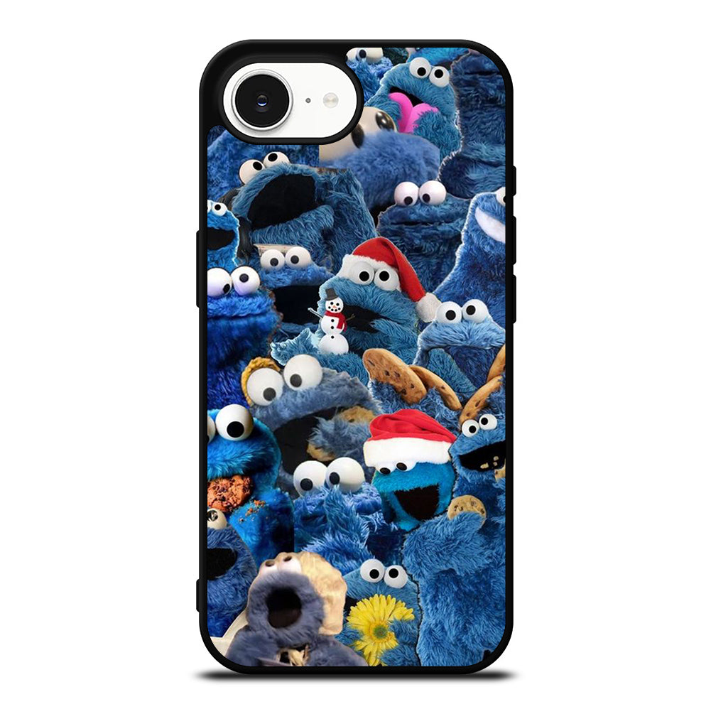 SESAME STREET COOKIE MONSTER COLLAGE iPhone 16e Case Cover