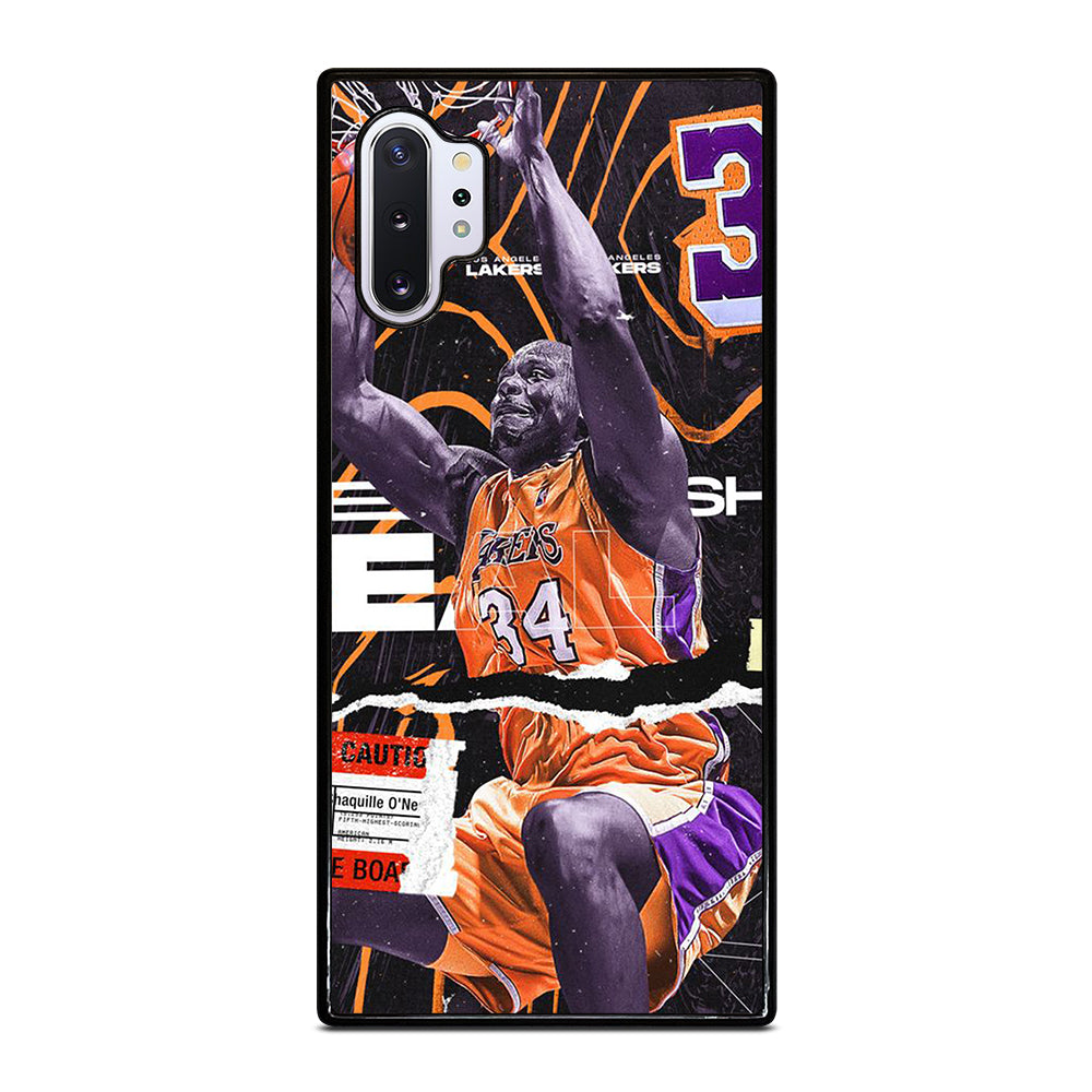 SHAQUILLE O'NEAL 34 LA LAKERS NBA BASKETBALL Samsung Galaxy Note 10 Plus Case Cover