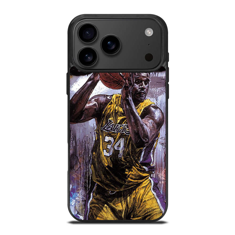 SHAQUILLE O'NEAL LA LAKERS ART iPhone 17 Pro Max Case Cover
