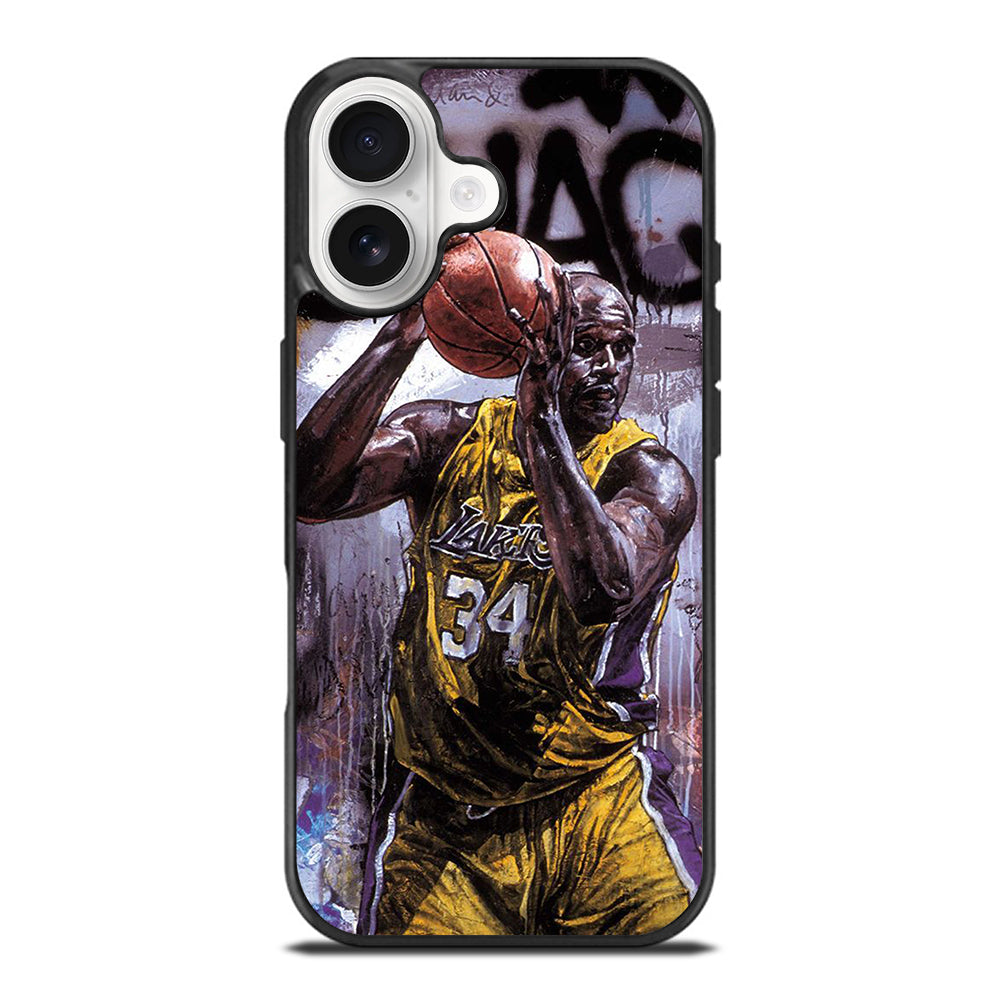 SHAQUILLE O'NEAL LA LAKERS ART iPhone 17 Case Cover