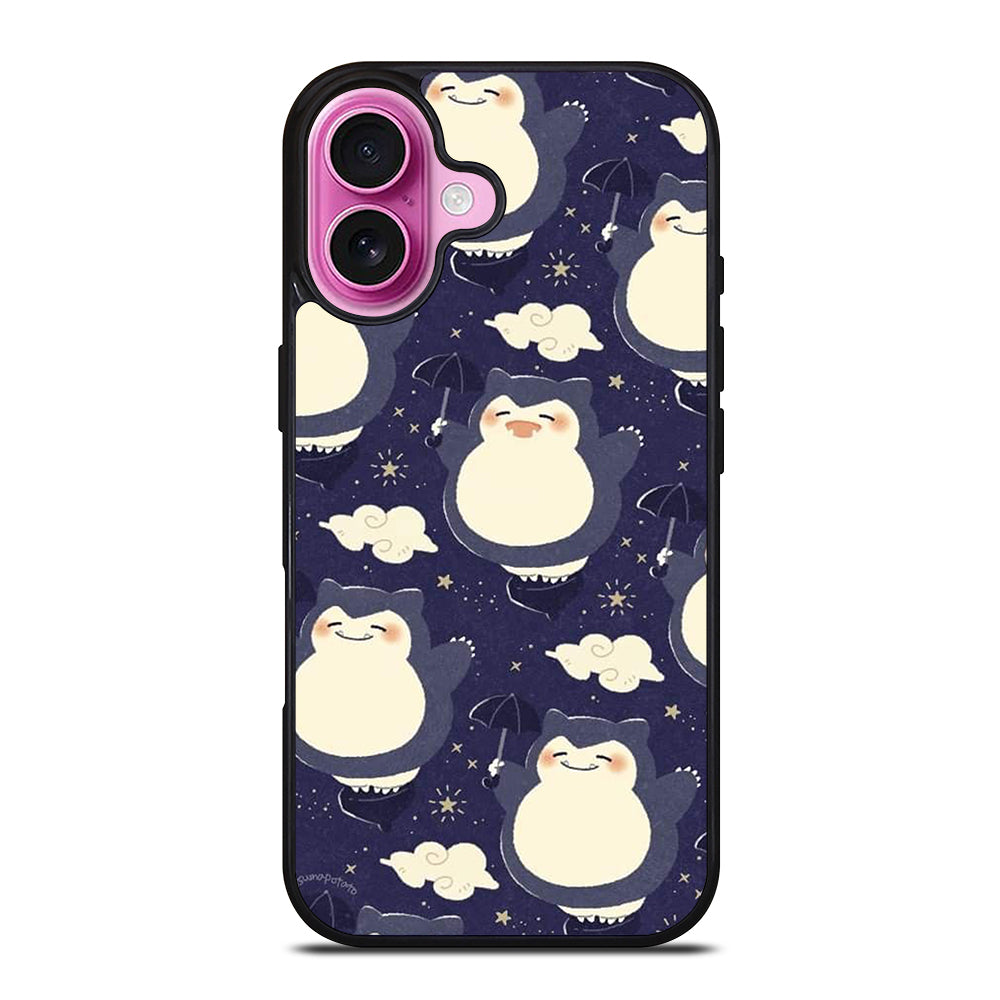 SNORLAX CUTE POKEMON COLLAGE iPhone 16 Plus Case Cover