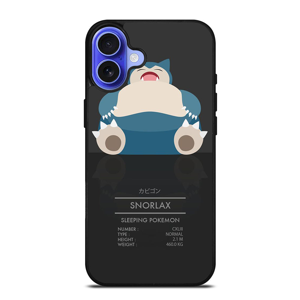 SNORLAX CUTE POKEMON iPhone 16 Case Cover
