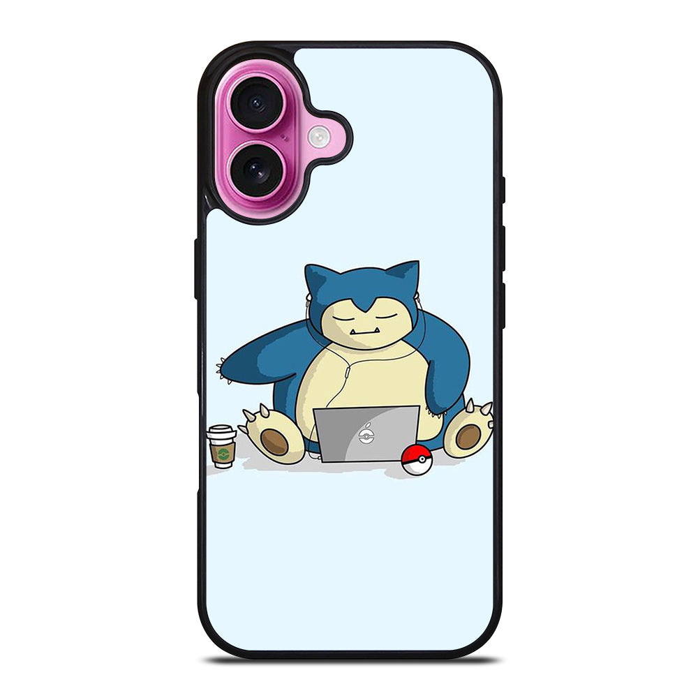 SNORLAX KABIGON POKEMON ANIME iPhone 16 Plus Case Cover
