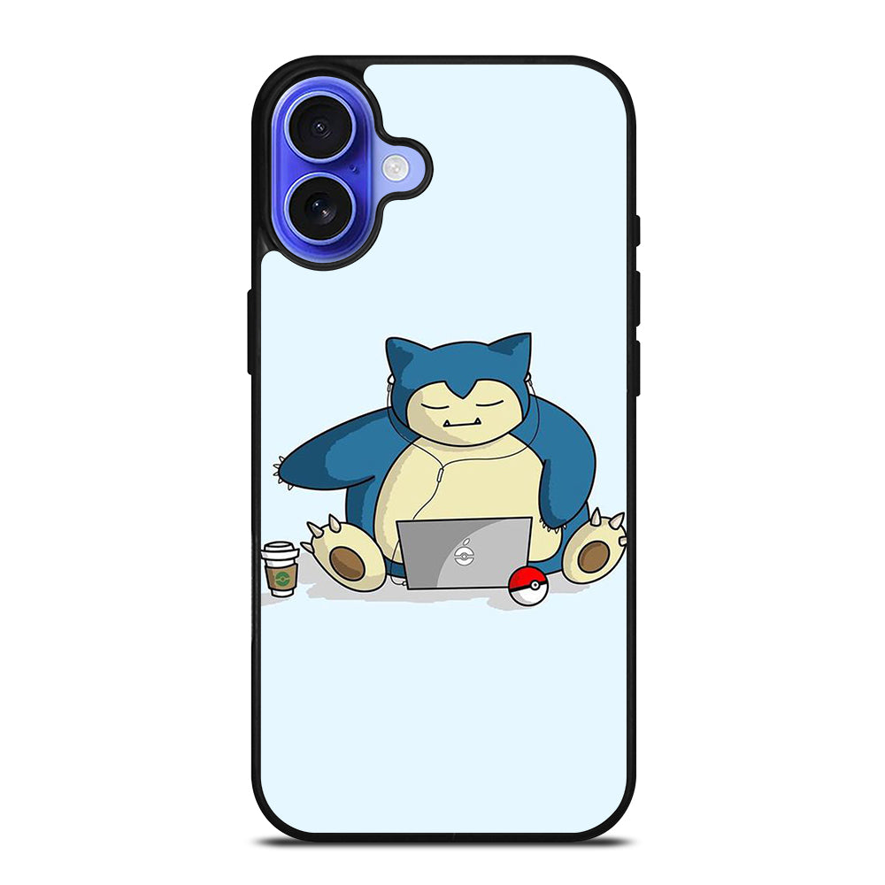 SNORLAX KABIGON POKEMON ANIME iPhone 16 Case Cover