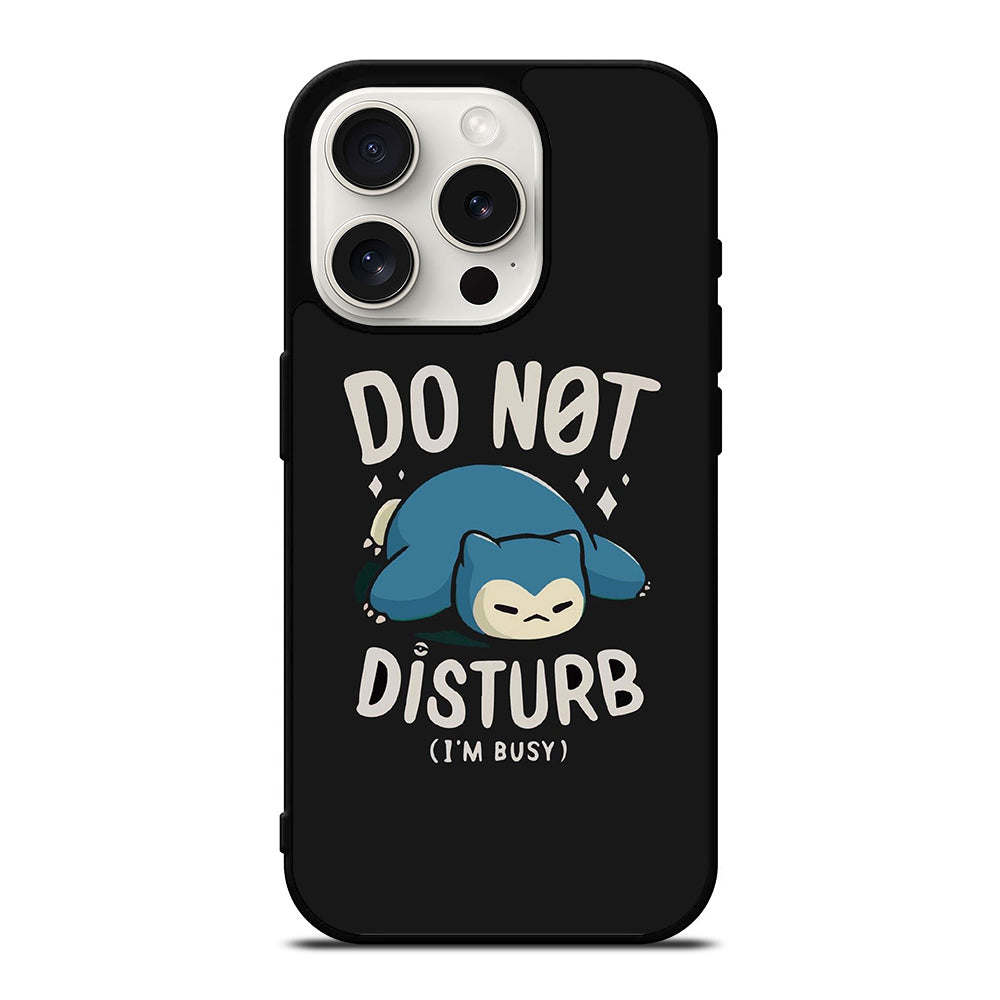 SNORLAX KABIGON POKEMON DO NOT DISTURB iPhone 15 Pro Case Cover