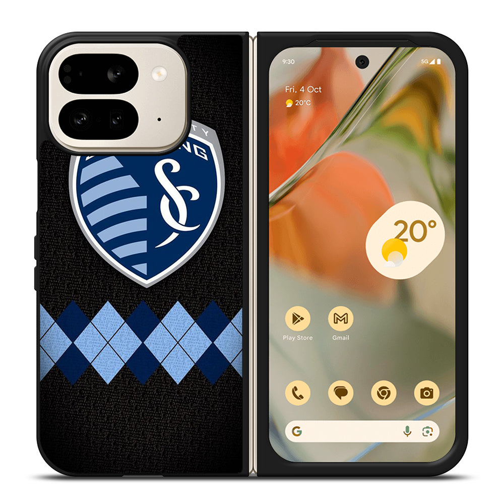SPORTING KANSAS CITY LOGO FOOTBALL 1 Google Pixel 9 Pro Fold Case Cover