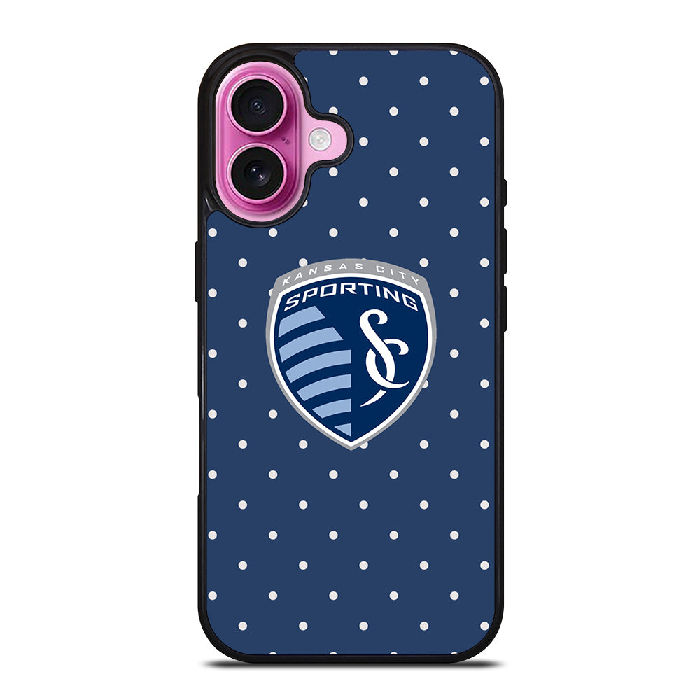 SPORTING KANSAS CITY TEAM LOGO iPhone 16 Plus Case Cover