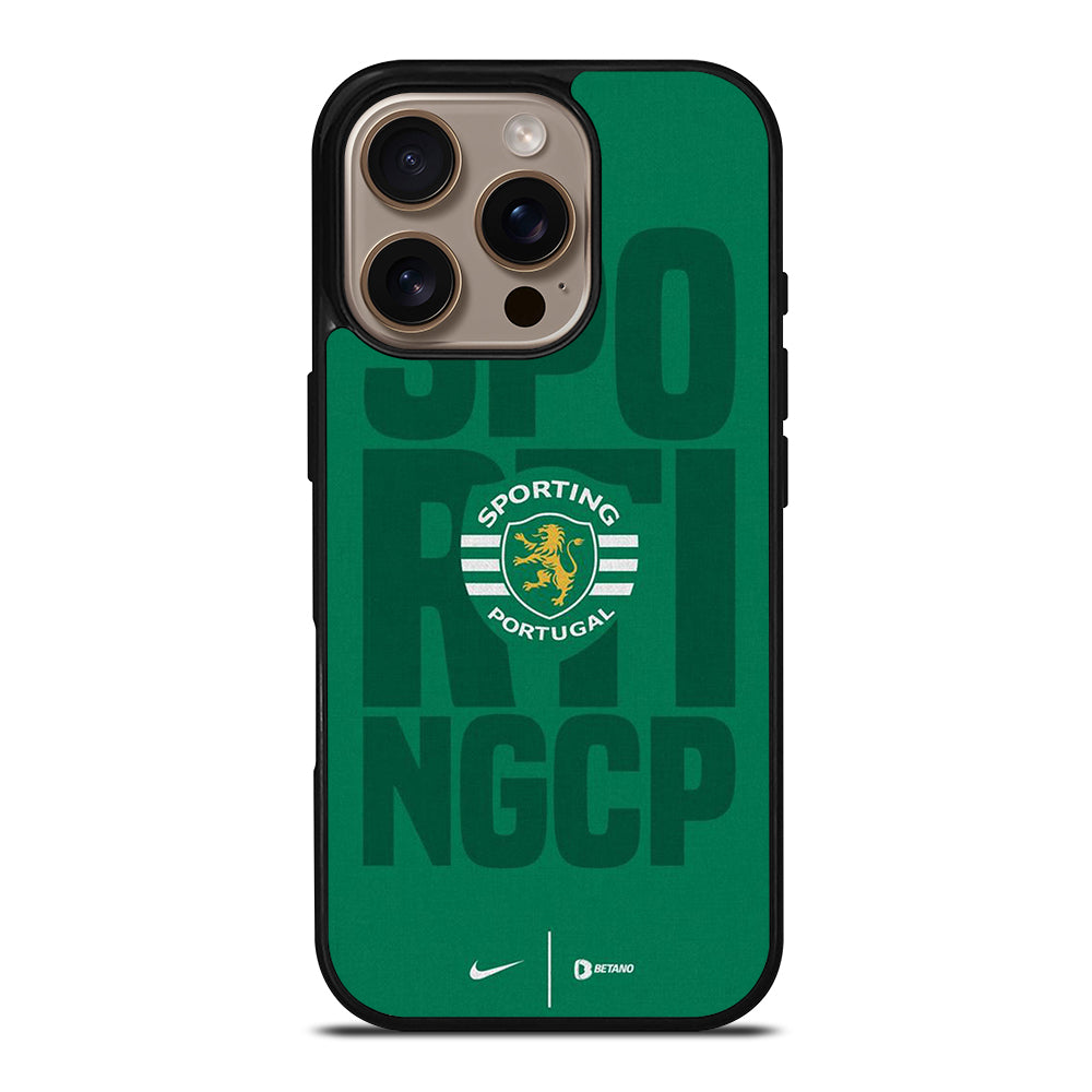 SPORTING LISBON FOOTBALL LOGO TEAM iPhone 16 Pro Case Cover