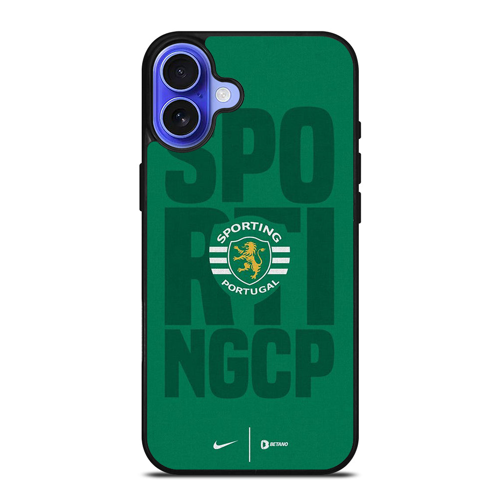 SPORTING LISBON FOOTBALL LOGO TEAM iPhone 16 Case Cover