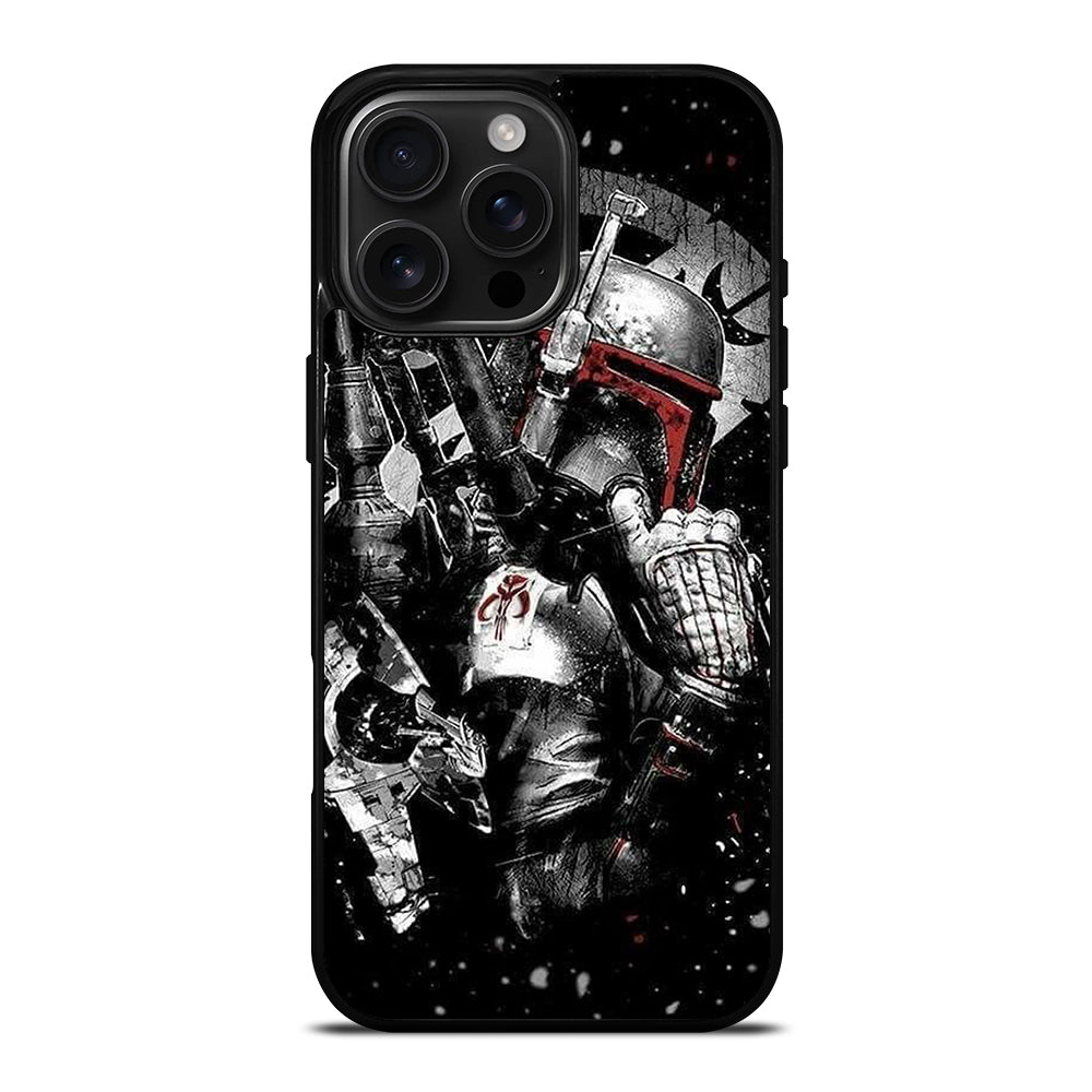 STAR WARS BOBA FETT MANDALORIAN ART 2 iPhone 16 Pro Max Case Cover