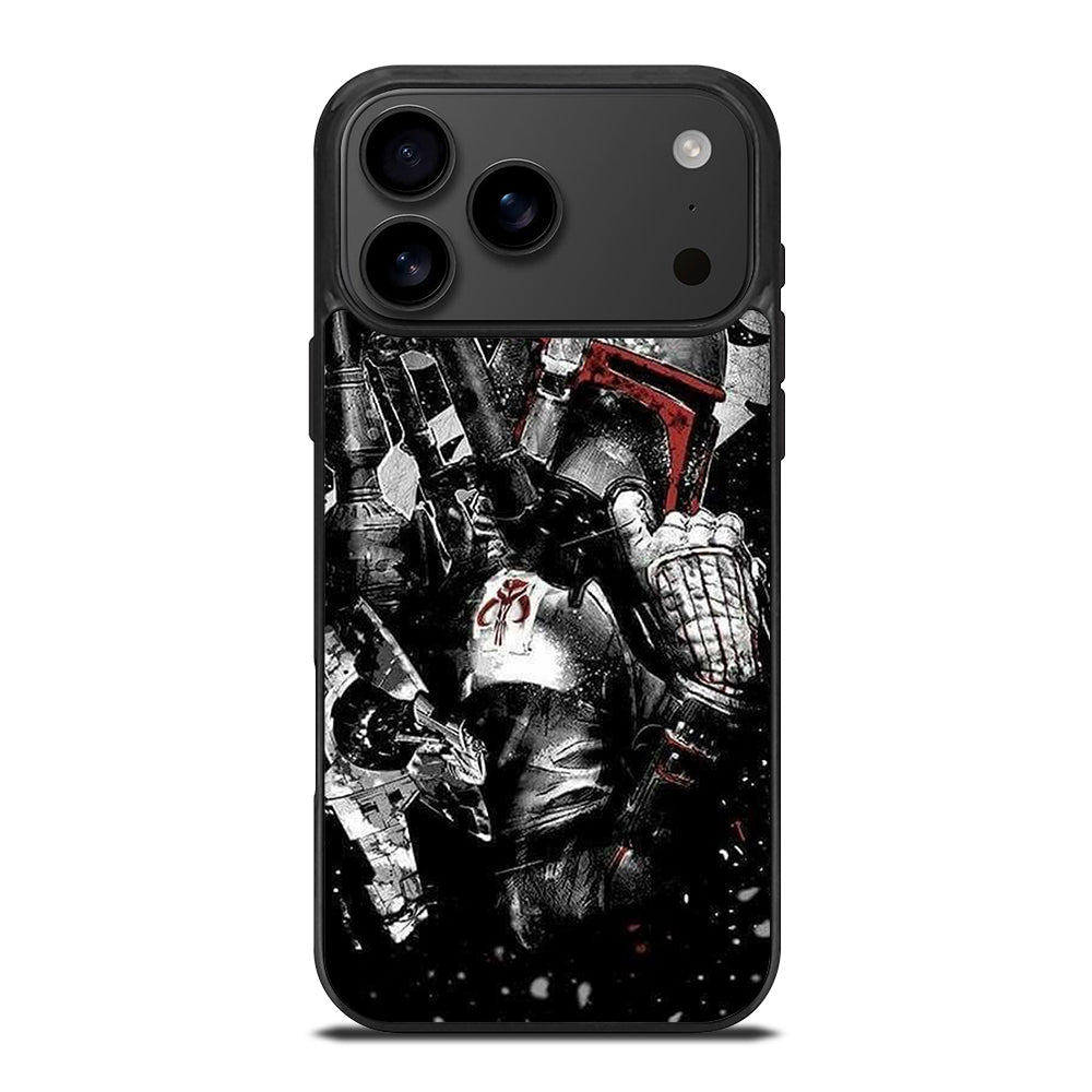 STAR WARS BOBA FETT MANDALORIAN ART 2 iPhone 17 Pro Max Case Cover