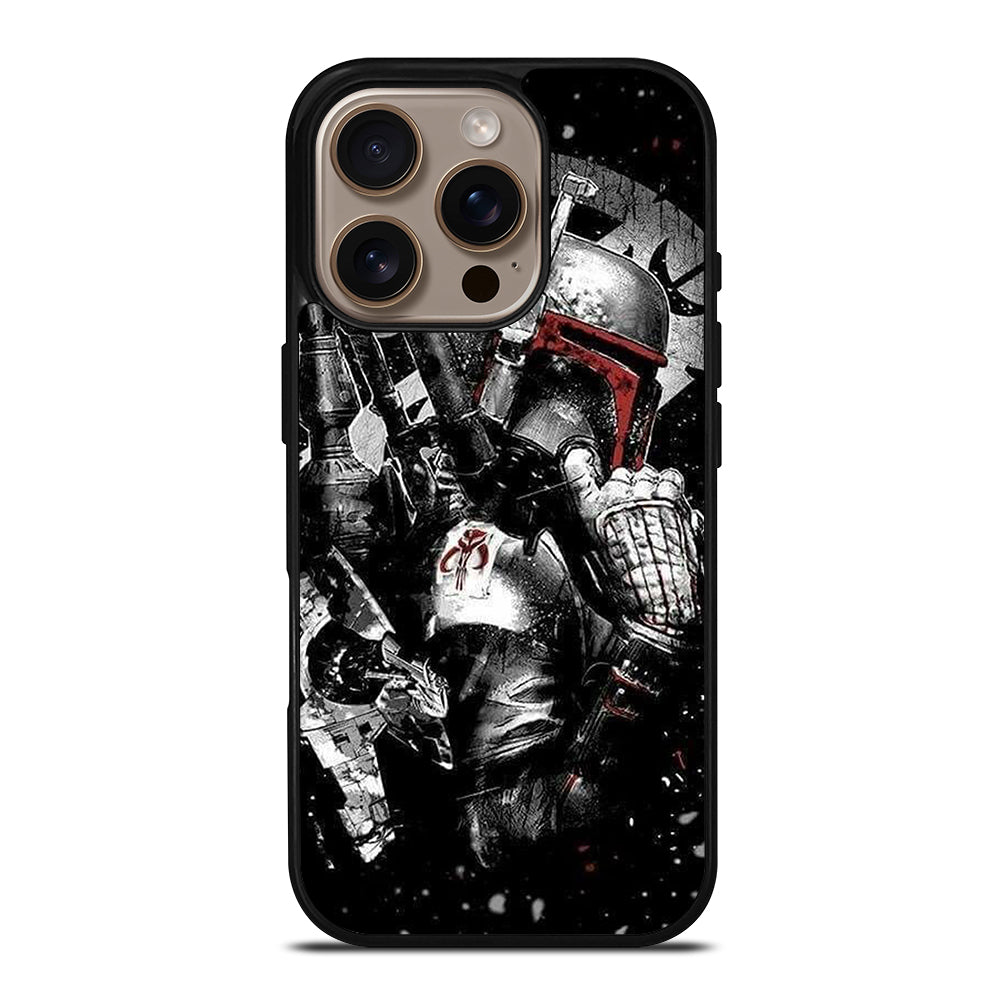 STAR WARS BOBA FETT MANDALORIAN ART 2 iPhone 16 Pro Case Cover