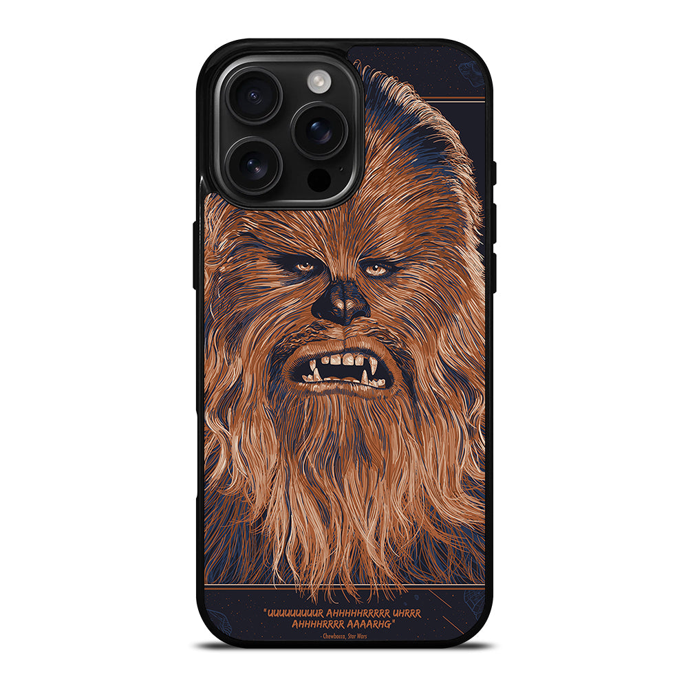 STAR WARS CHEWBACCA FACE iPhone 16 Pro Max Case Cover