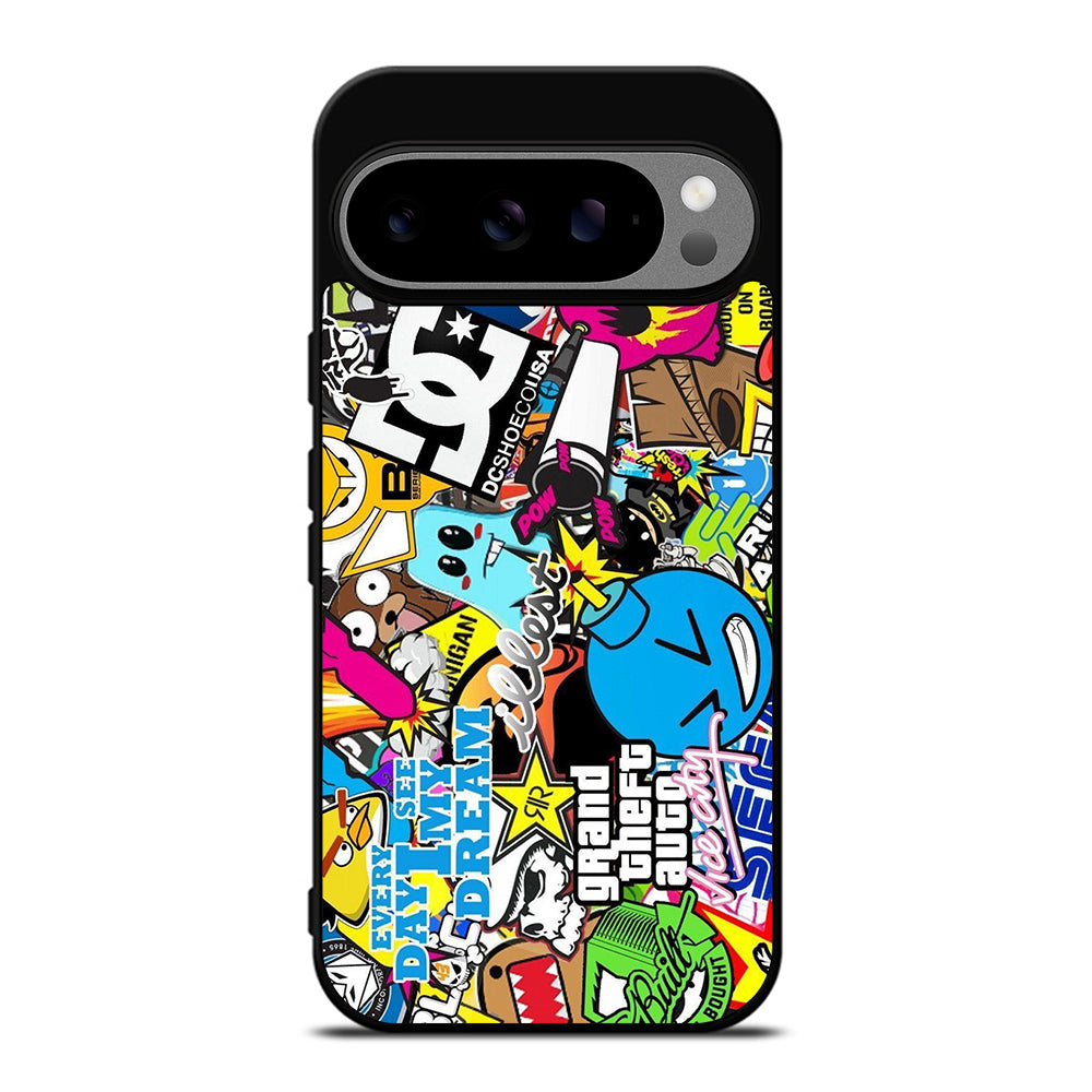 STICKER BOMB DC PATTERN 1 Google Pixel 9 Pro XL Case Cover