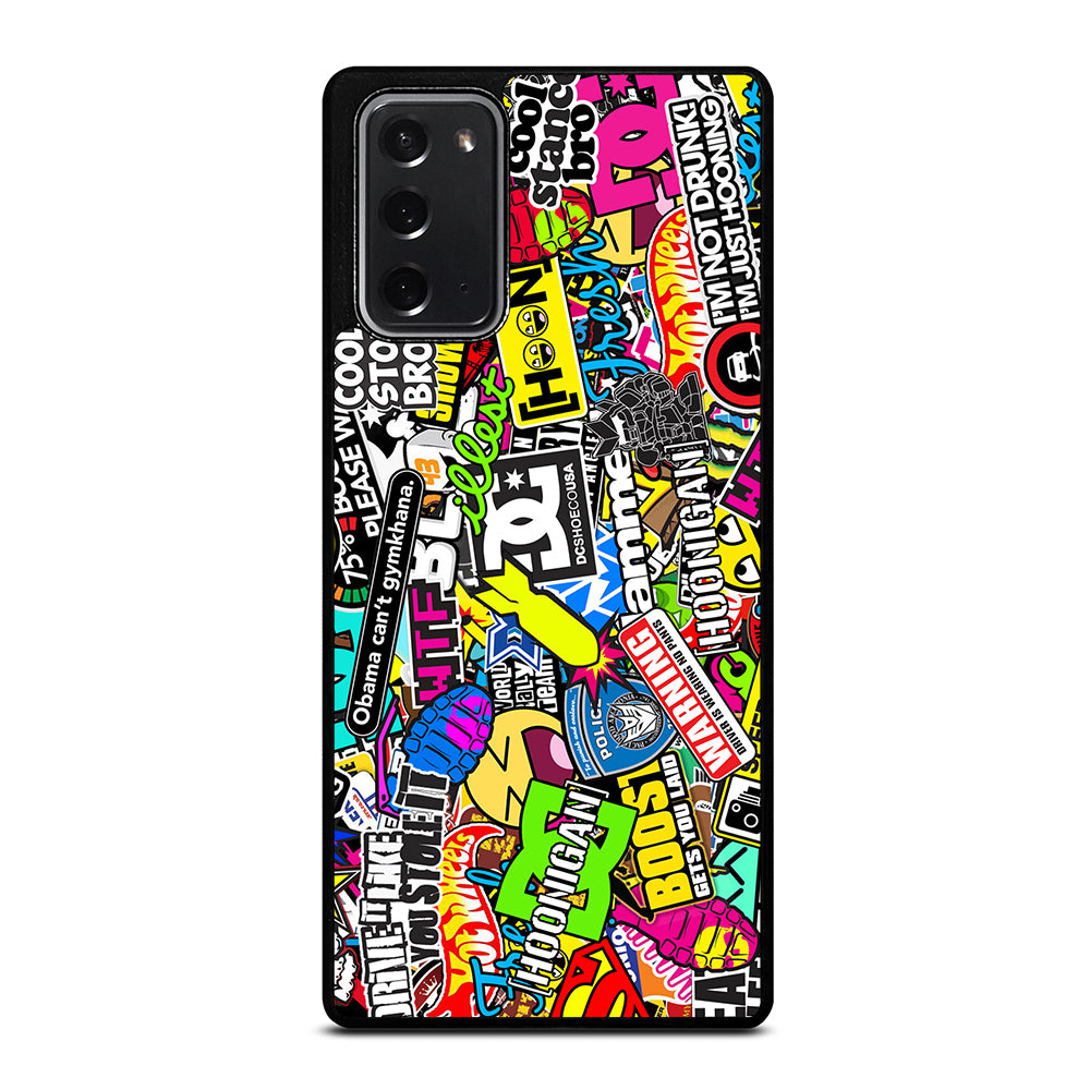 STICKER BOMB DC PATTERN 2 Samsung Galaxy Note 20 Case Cover