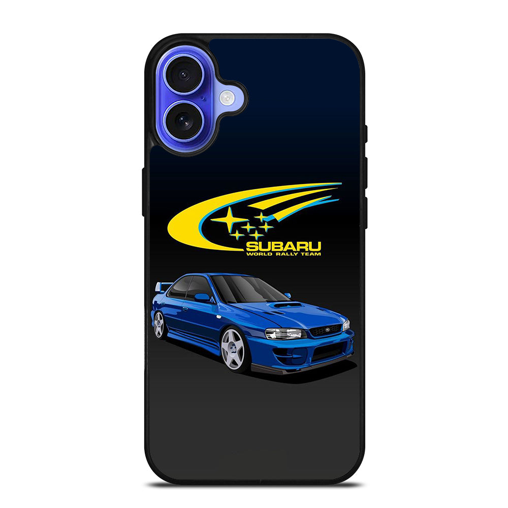 SUBARU BLUE CAR iPhone 16 Case Cover