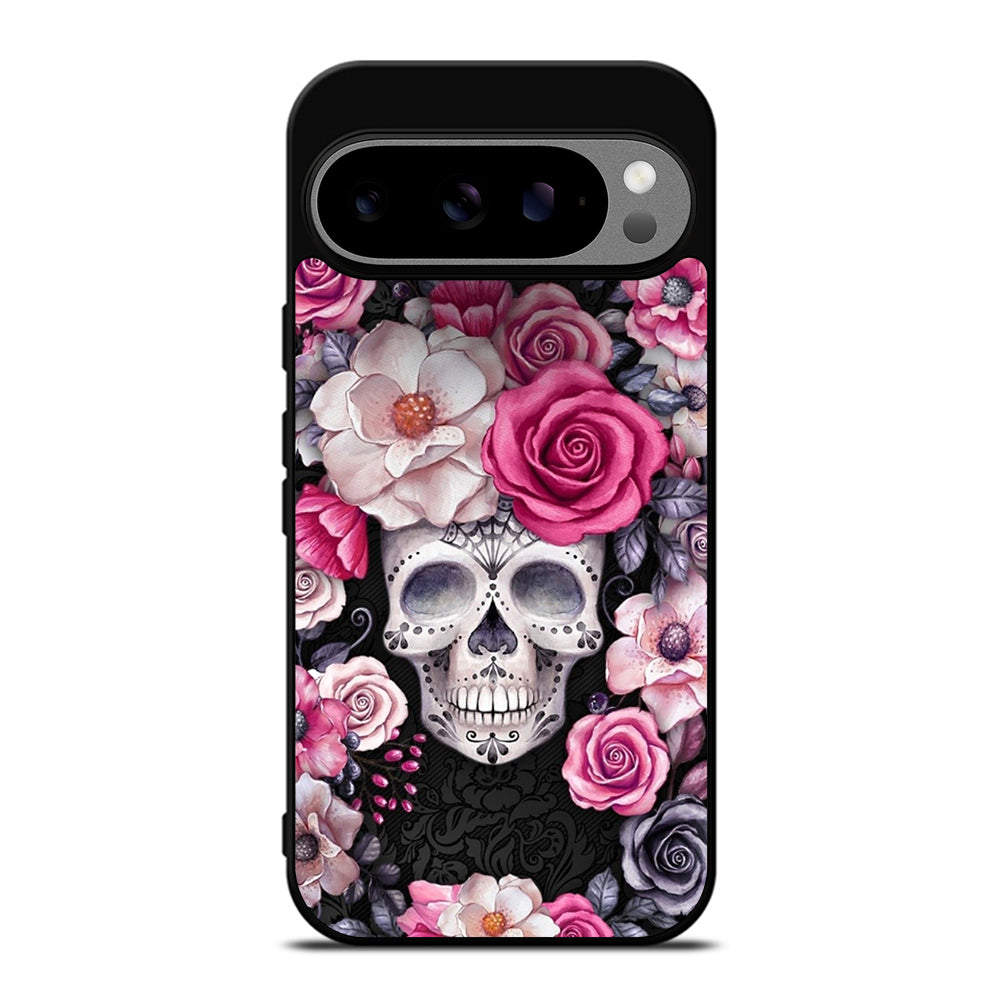 SUGAR SKULL FLOWER ROSE Google Pixel 9 Pro XL Case Cover