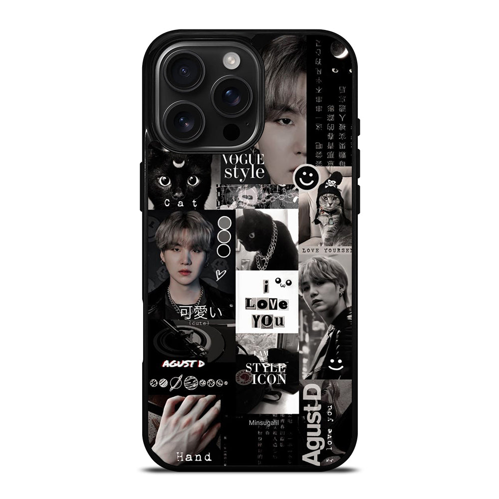 SUGA BTS COLLAGE 2 iPhone 16 Pro Max Case Cover