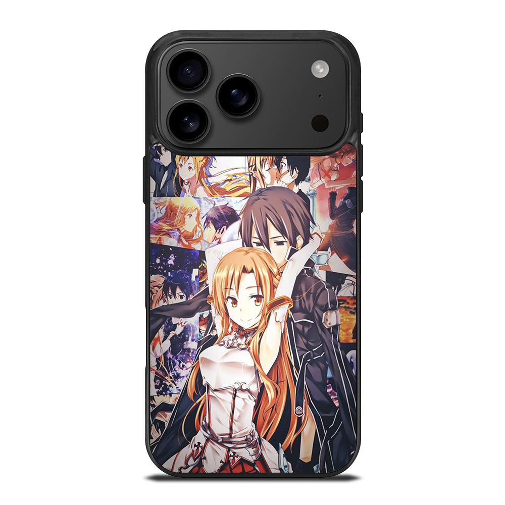 SWORD ART ONLINE KIRITO AND ASUNA COLLAGE iPhone 17 Pro Max Case Cover