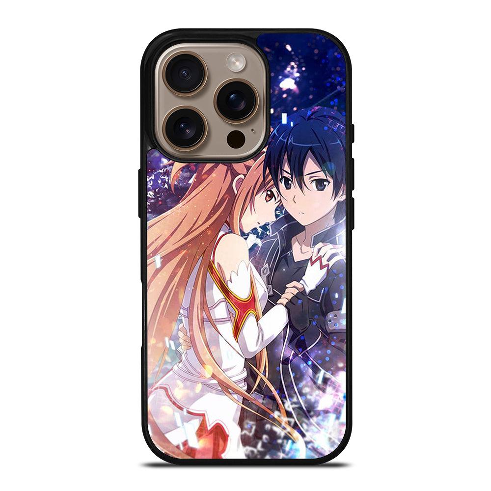 SWORD ART ONLINE KIRITO AND ASUNA LOVE ANIME iPhone 16 Pro Case Cover