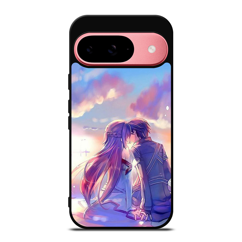 SWORD ART ONLINE KIRITO AND ASUNA LOVE ART Google Pixel 9 Case Cover