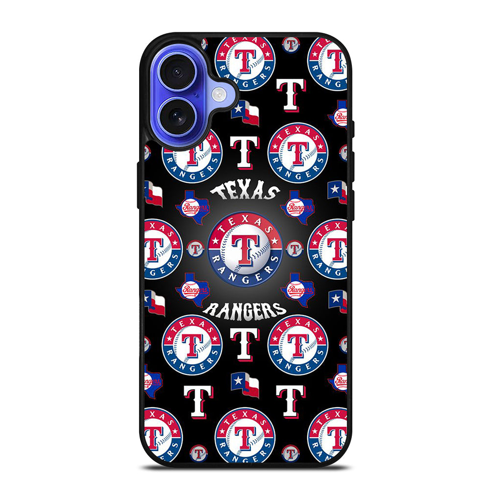 TEXAS RANGERS PATTERN LOGO iPhone 16 Case Cover