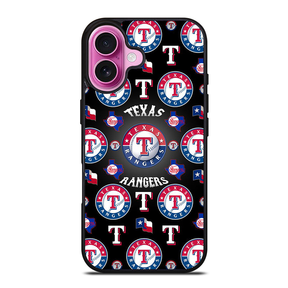 TEXAS RANGERS PATTERN LOGO iPhone 16 Plus Case Cover