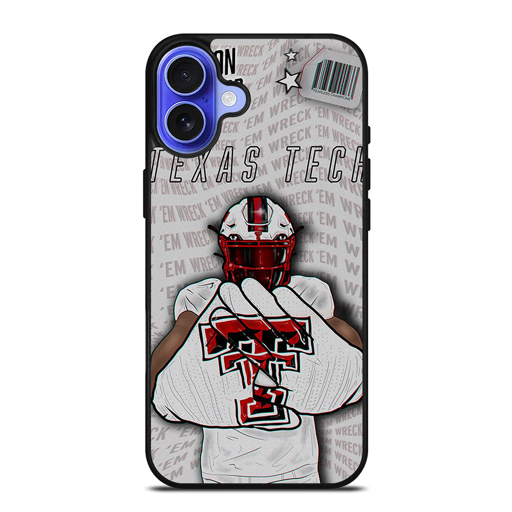 TEXAS TECH FOOTBALL NFL iPhone 16 Case Cover