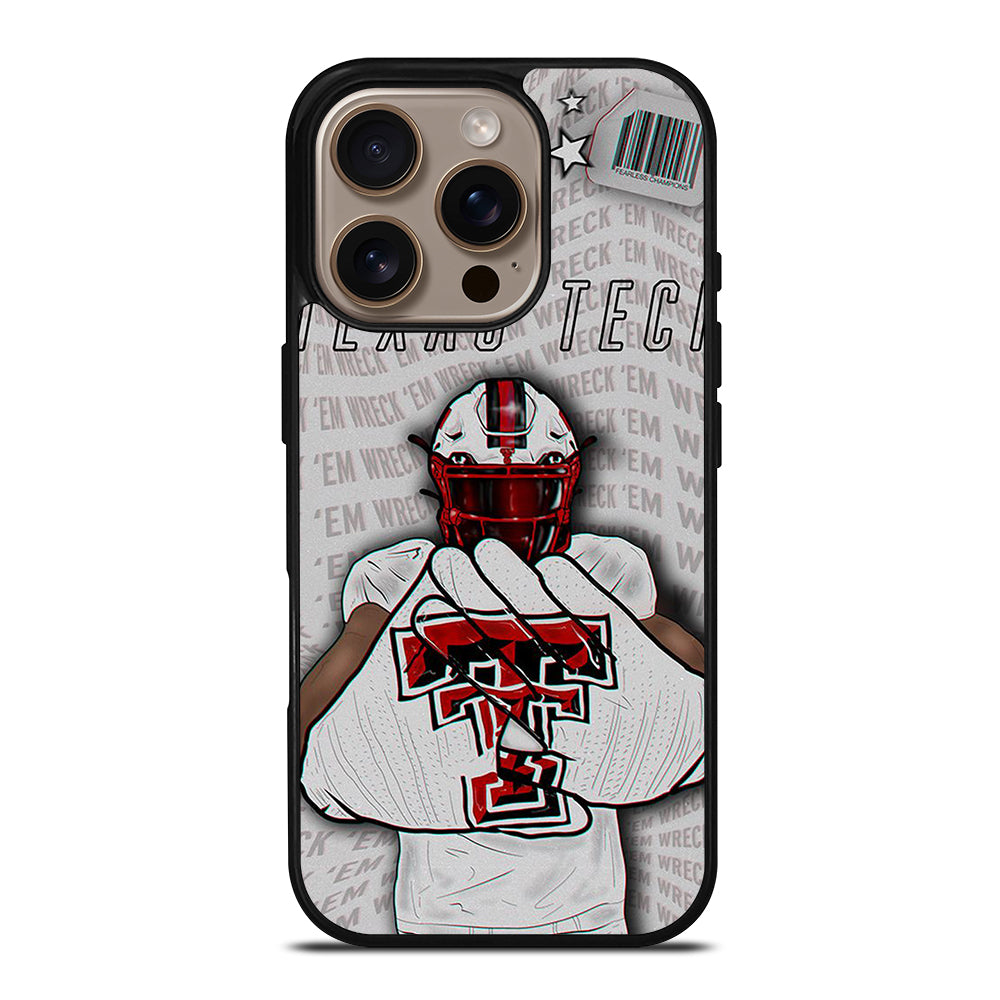 TEXAS TECH FOOTBALL NFL iPhone 16 Pro Case Cover