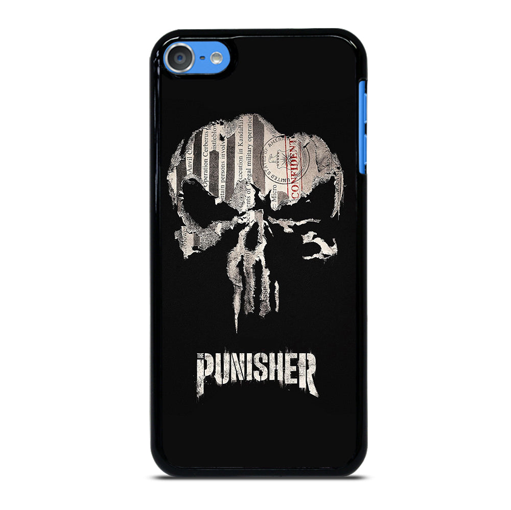 THE PUNISHER MARVEL BLACK LOGO iPod Touch 7 Case Cover