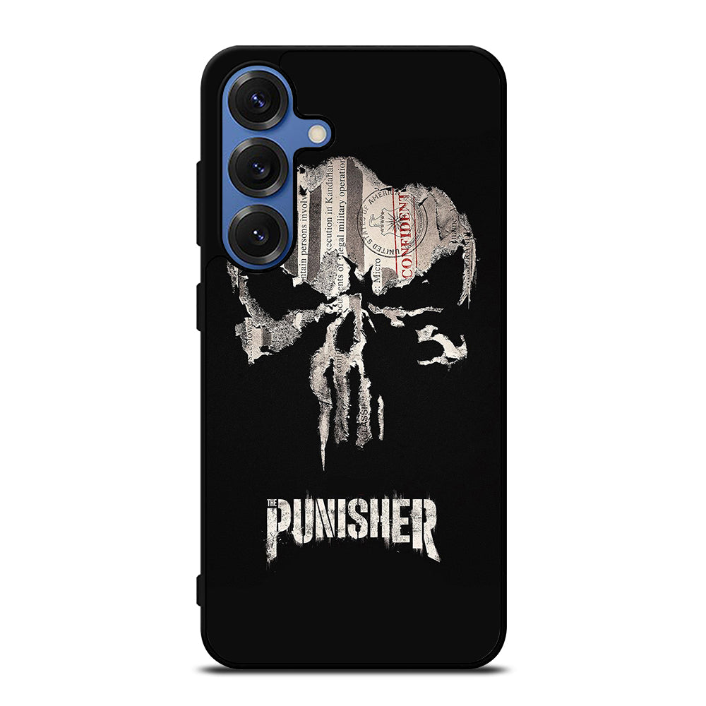 THE PUNISHER MARVEL BLACK LOGO Samsung Galaxy S25 Case Cover