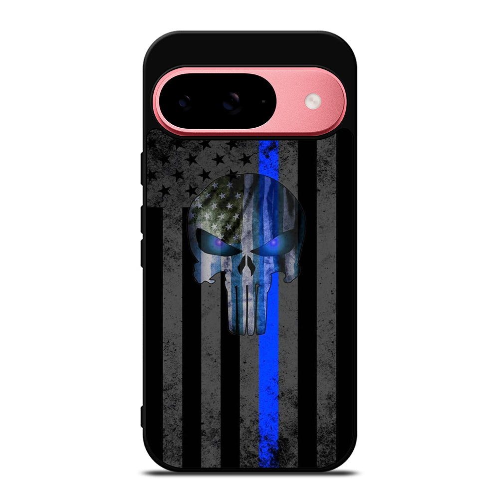 THIN BLUE LINE PUNISHER AMERICAN STRIPE LOGO Google Pixel 9 Case Cover